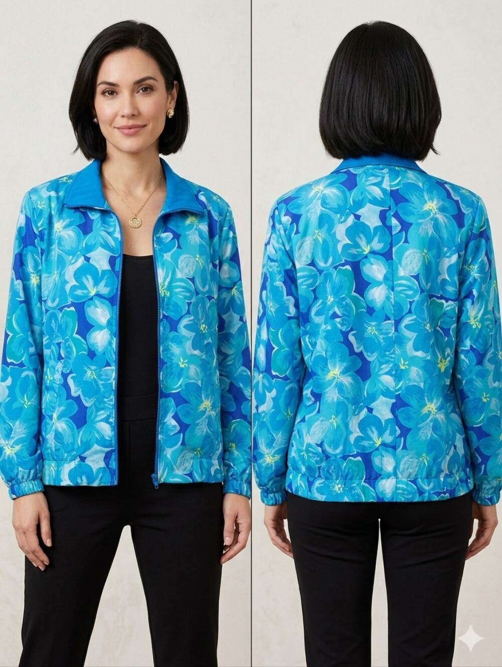 Lizsport womens windbreaker jacket size 1X awesome colors